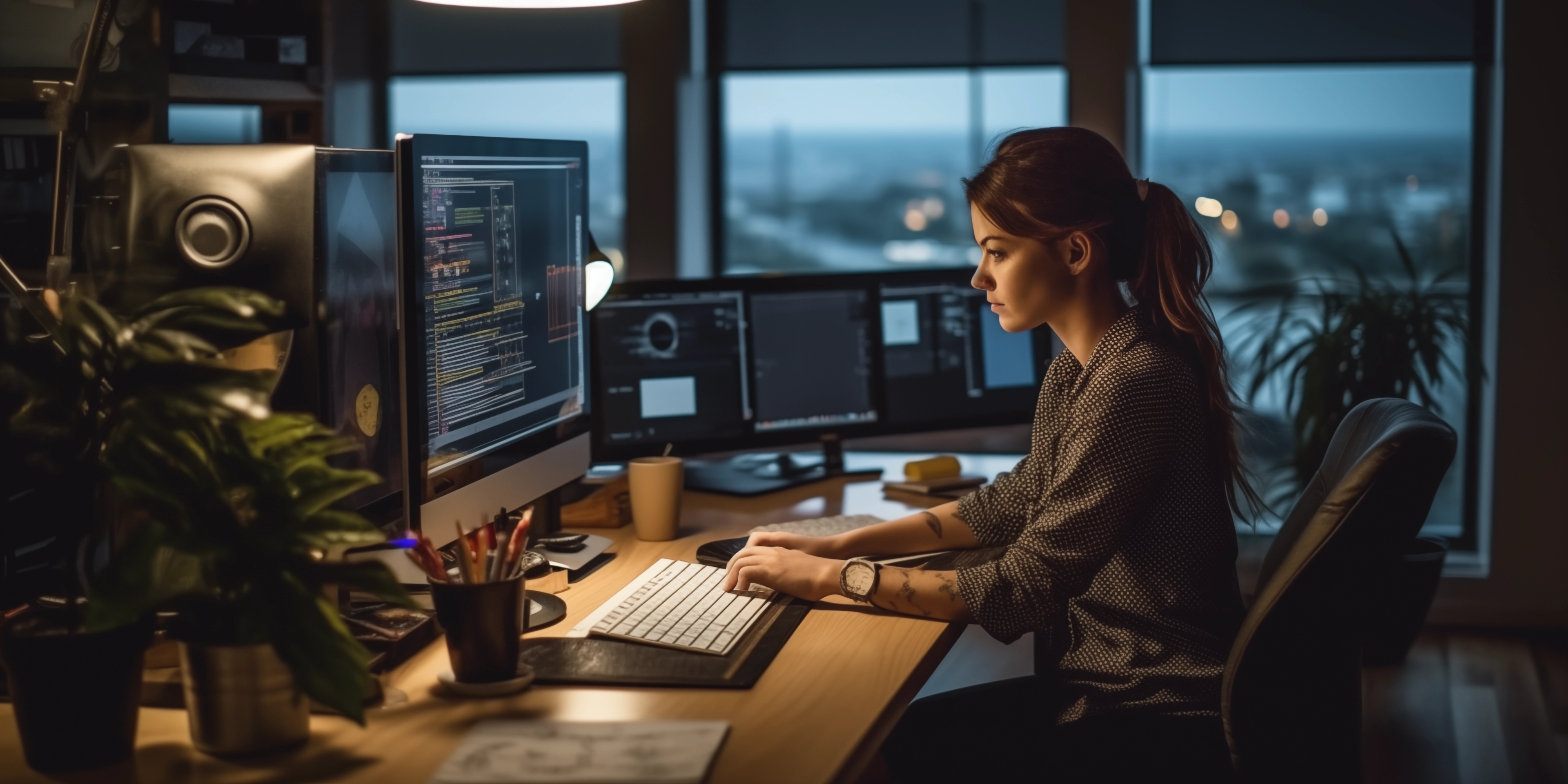 Laravel developer bij Emble werkt aan een Laravel-applicatie op maat